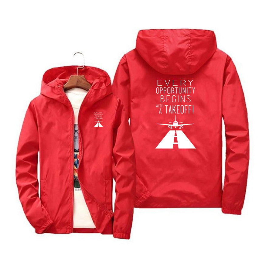 Every Opportunity Designed Windbreaker Jackets