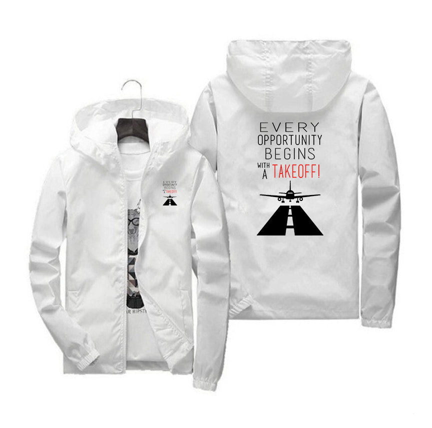 Every Opportunity Designed Windbreaker Jackets