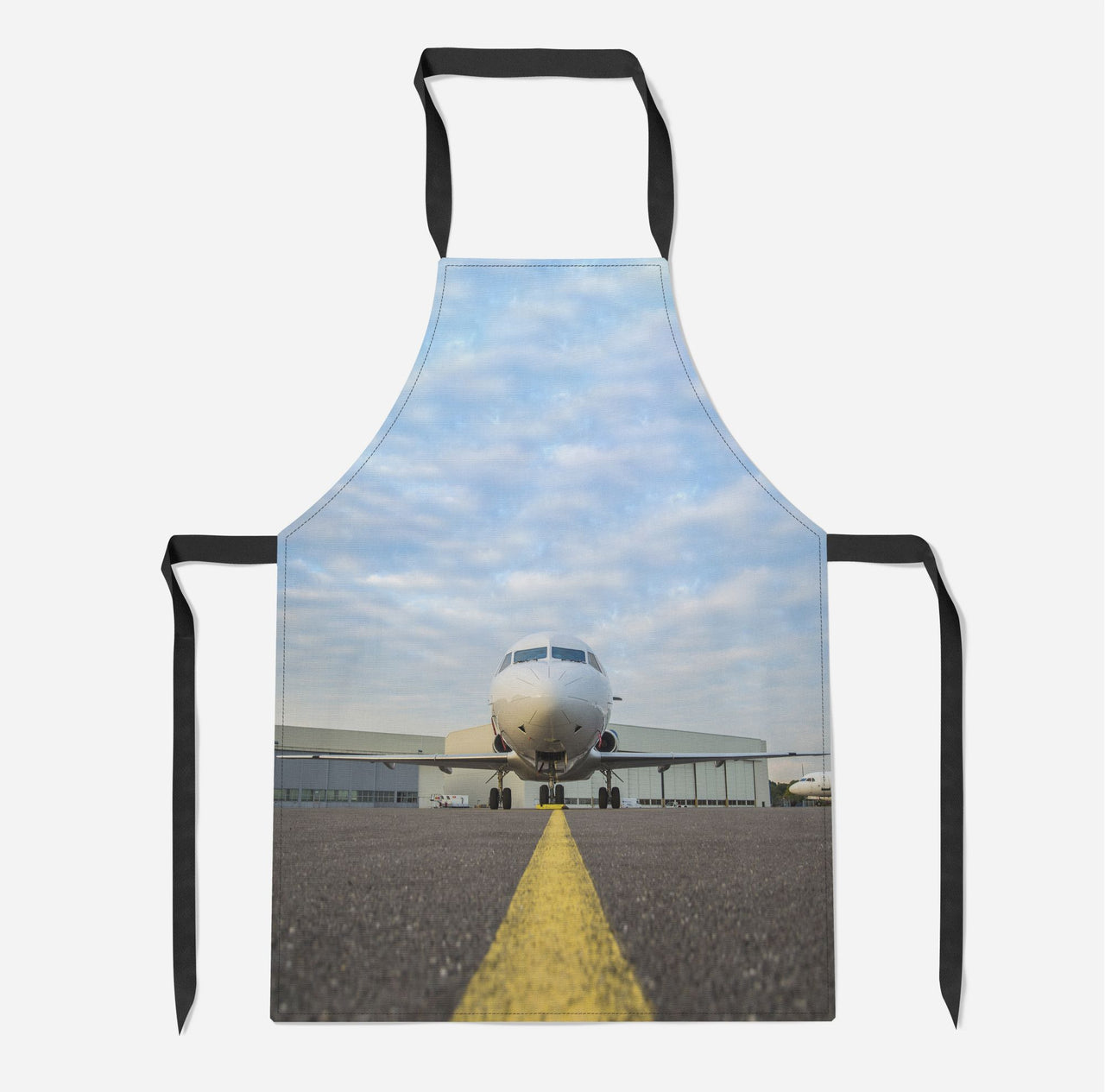 Face to Face with Beautiful Jet Designed Kitchen Aprons