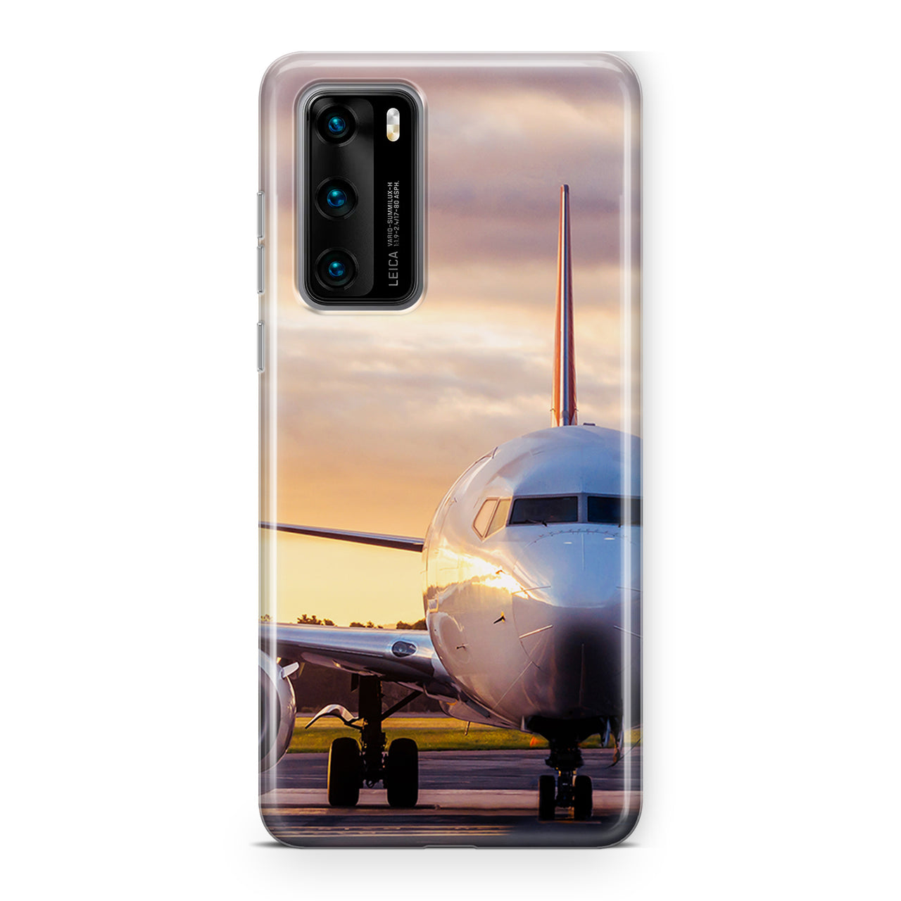Face to Face with Boeing 737-800 During Sunset Designed Huawei Cases