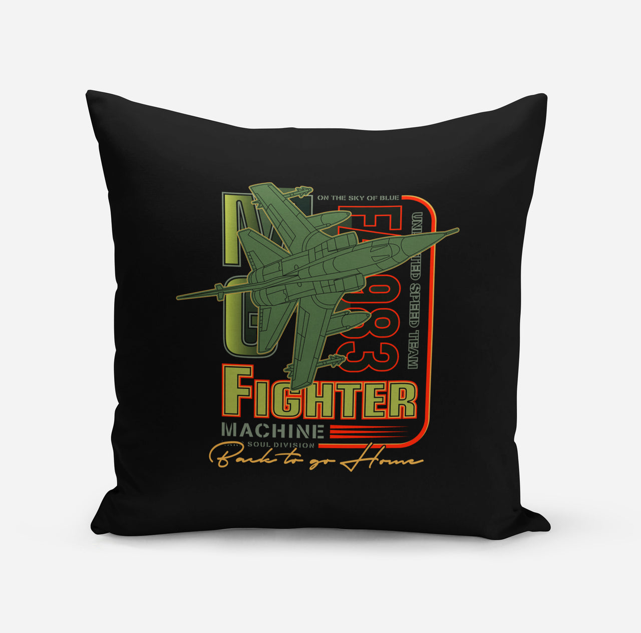 Fighter Machine Designed Pillows