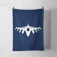 Thumbnail for Fighting Falcon F16 Silhouette Designed Towels