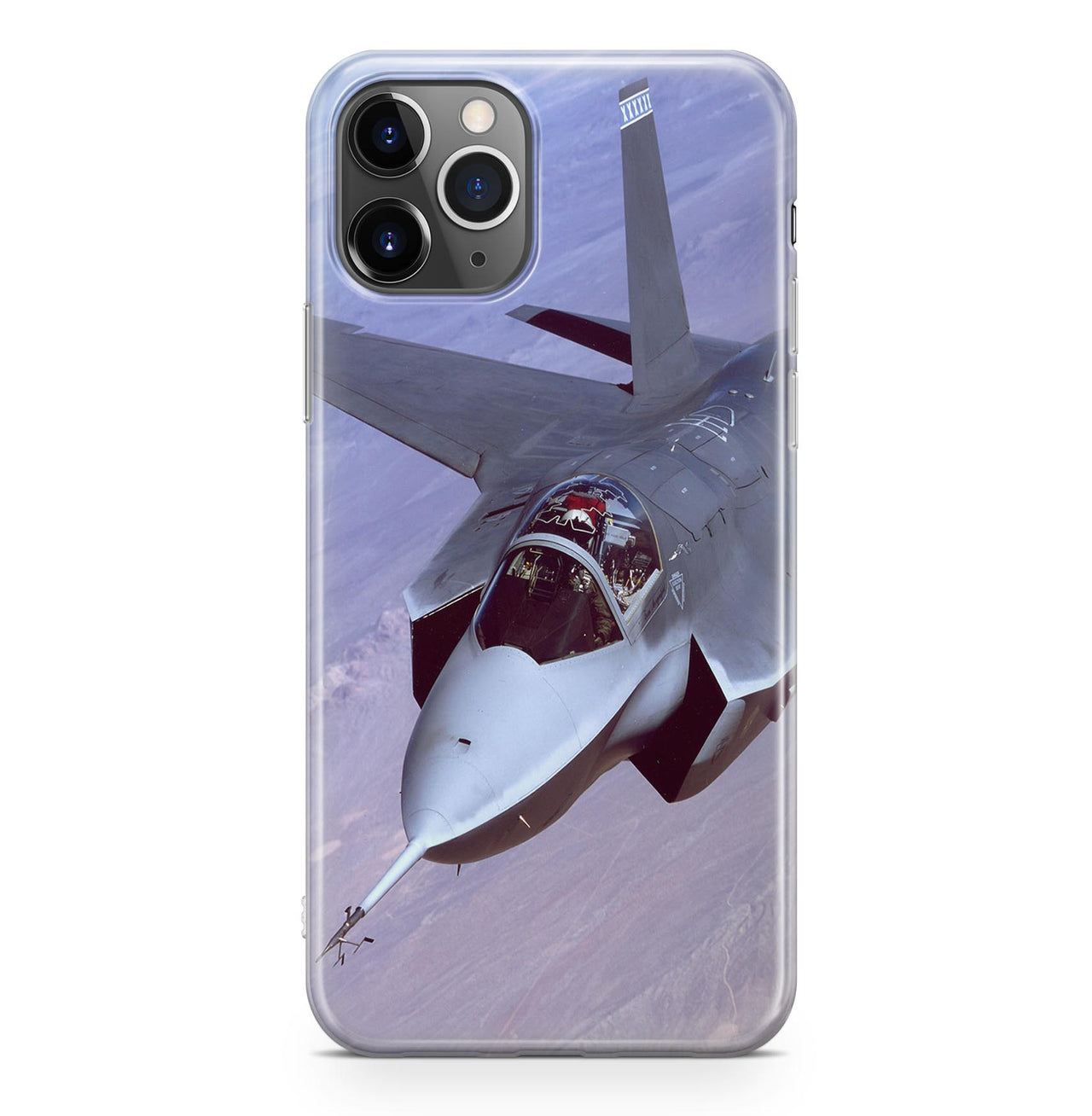 Fighting Falcon F35 Captured in the Air Designed iPhone Cases