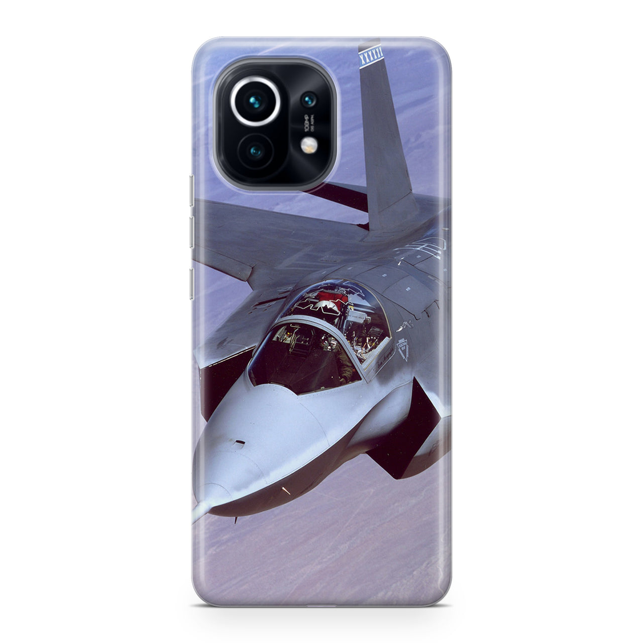 Fighting Falcon F35 Captured in the Air Designed Xiaomi Cases