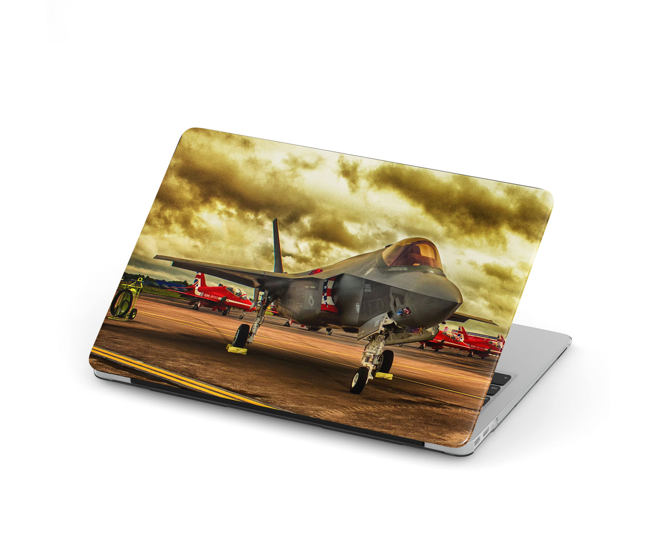 Fighting Falcon F35 at Airbase Designed Macbook Cases