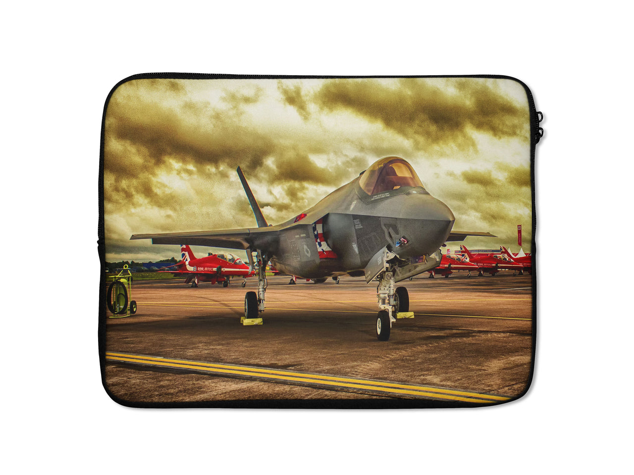 Fighting Falcon F35 at Airbase Designed Laptop & Tablet Cases