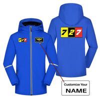 Thumbnail for Flat Colourful 727 Designed Rain Coats & Jackets