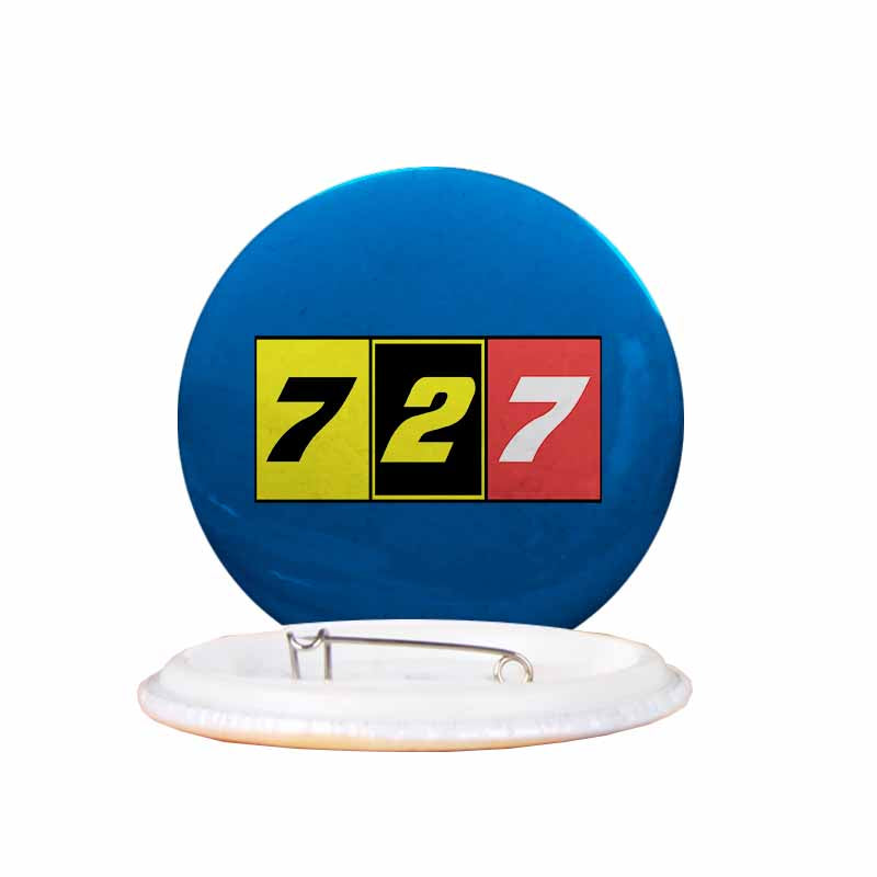 Flat Colourful 727 Designed Pins