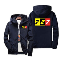 Thumbnail for Flat Colourful 727 Designed Windbreaker Jackets