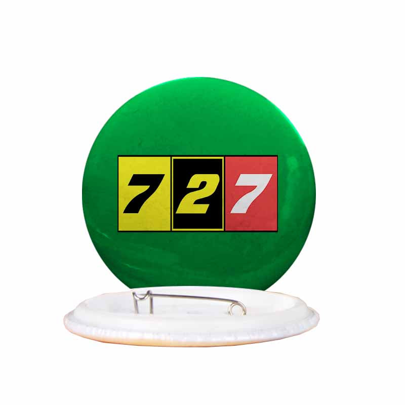 Flat Colourful 727 Designed Pins