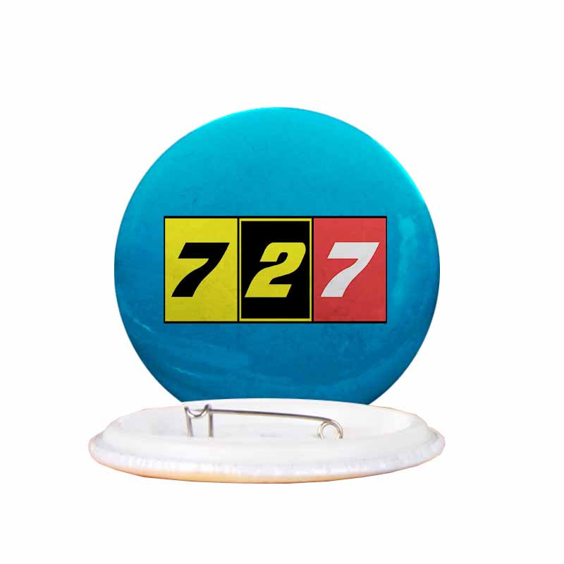 Flat Colourful 727 Designed Pins