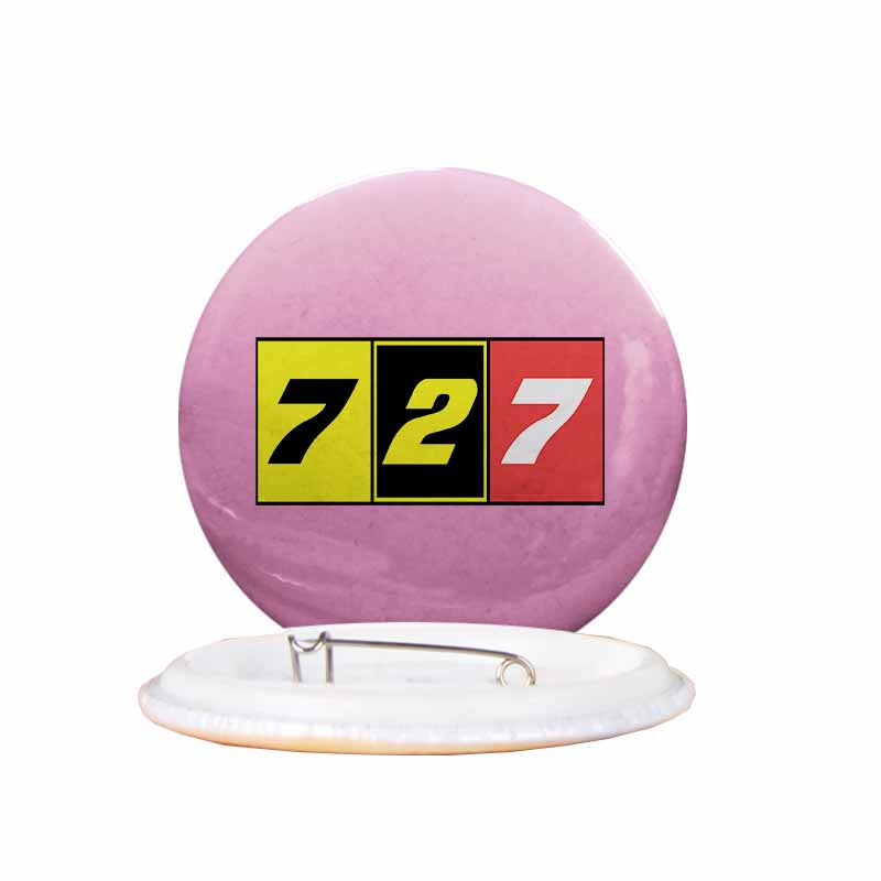 Flat Colourful 727 Designed Pins