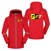 Thumbnail for Flat Colourful 727 Designed Rain Coats & Jackets