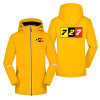 Thumbnail for Flat Colourful 727 Designed Rain Coats & Jackets