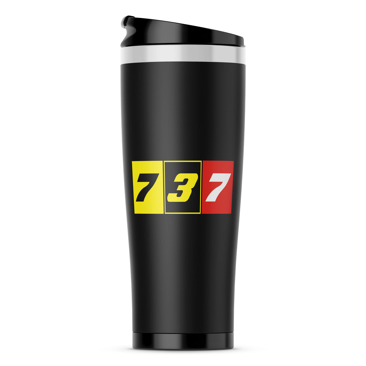 Flat Colourful 737 Designed Travel Mugs