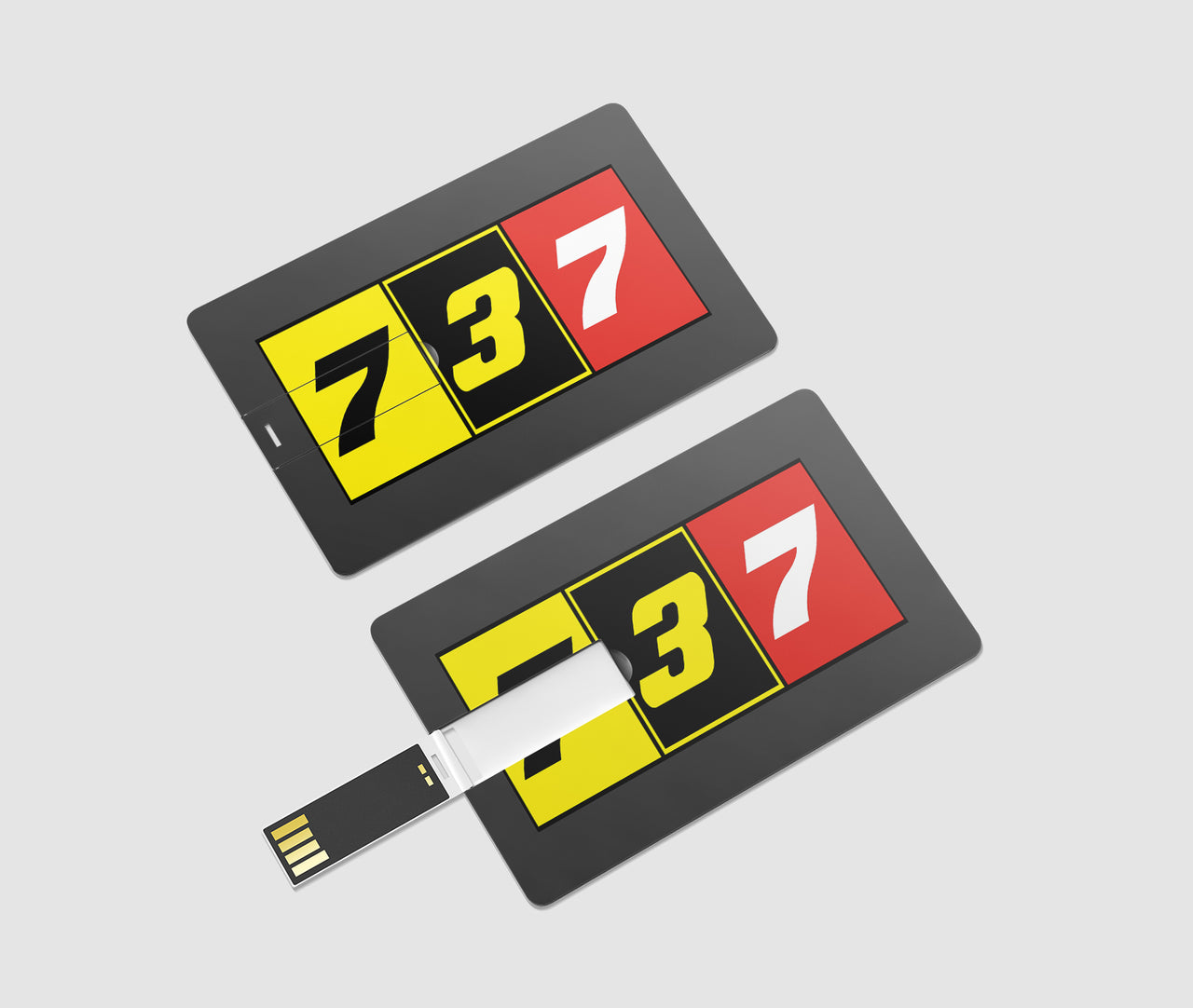 Flat Colourful 737 Designed USB Cards