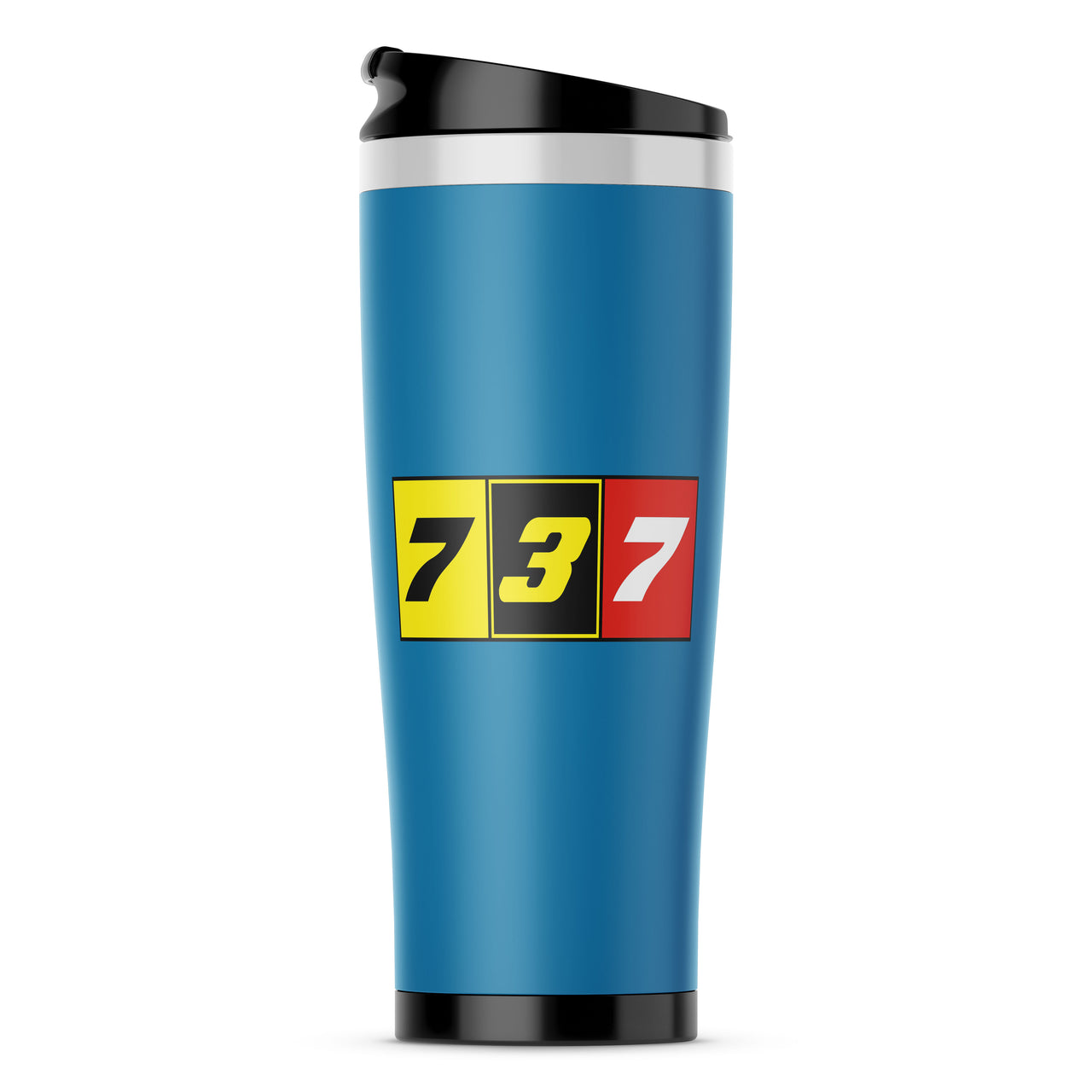 Flat Colourful 737 Designed Travel Mugs