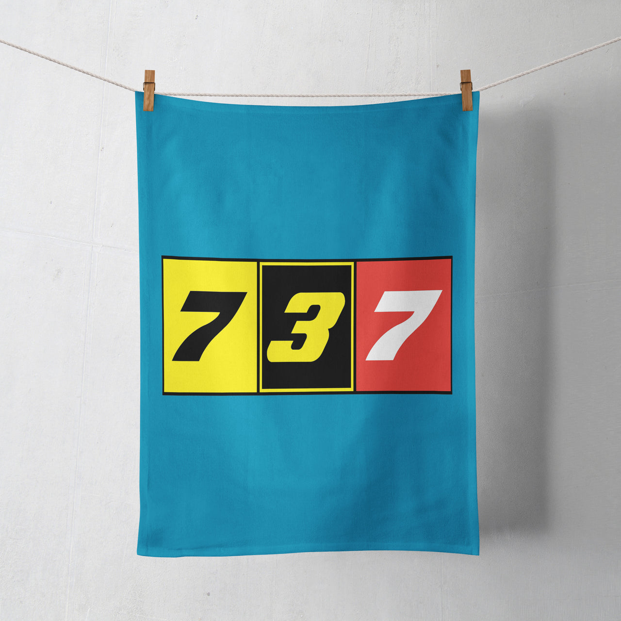 Flat Colourful 737 Designed Towels