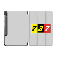 Thumbnail for Flat Colourful 737 Designed Samsung Tablet Cases