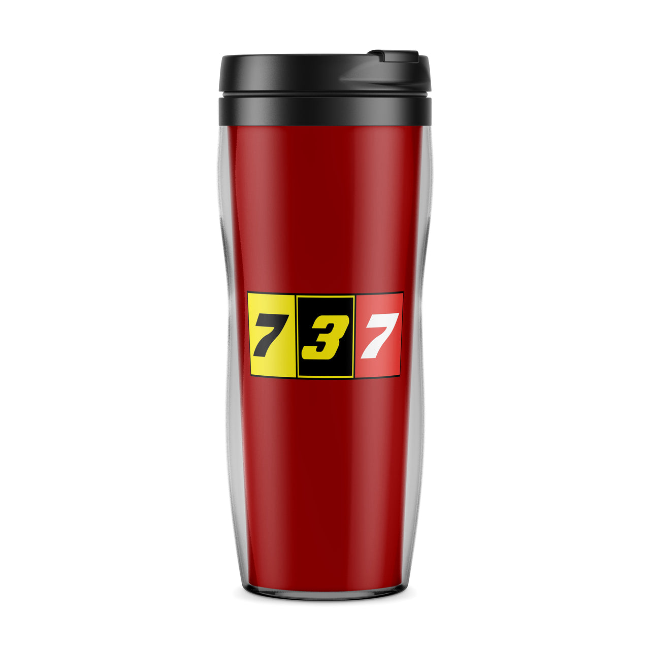 Flat Colourful 737 Designed Travel Mugs