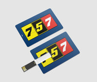 Thumbnail for Flat Colourful 757 Designed USB Cards