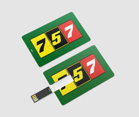 Thumbnail for Flat Colourful 757 Designed USB Cards