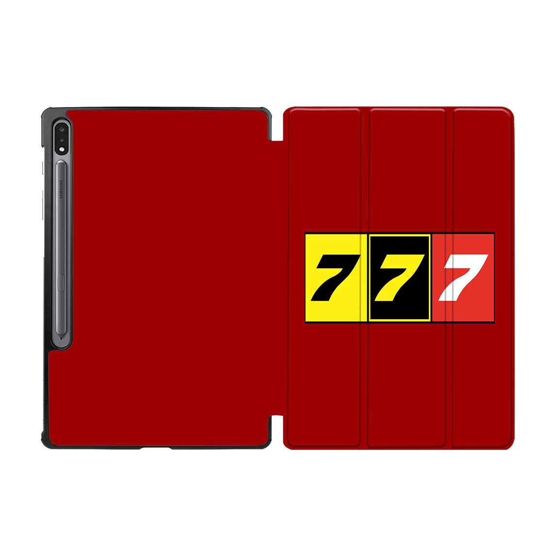 Flat Colourful 777 Designed Samsung Tablet Cases