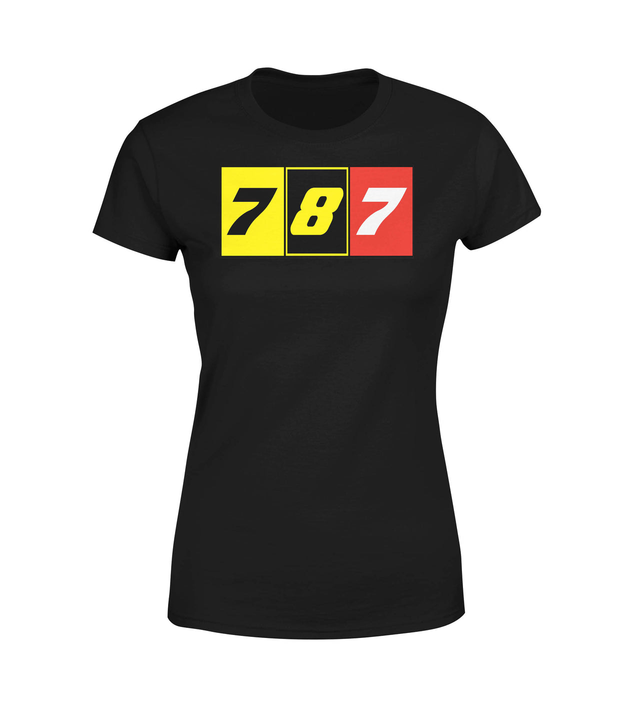 Flat Colourful 787 Designed Women T-Shirts