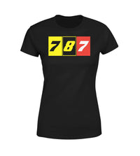 Thumbnail for Flat Colourful 787 Designed Women T-Shirts