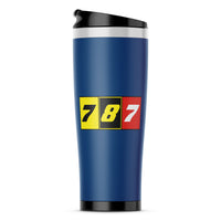 Thumbnail for Flat Colourful 787 Designed Travel Mugs