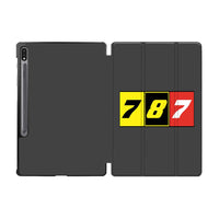Thumbnail for Flat Colourful 787 Designed Samsung Tablet Cases