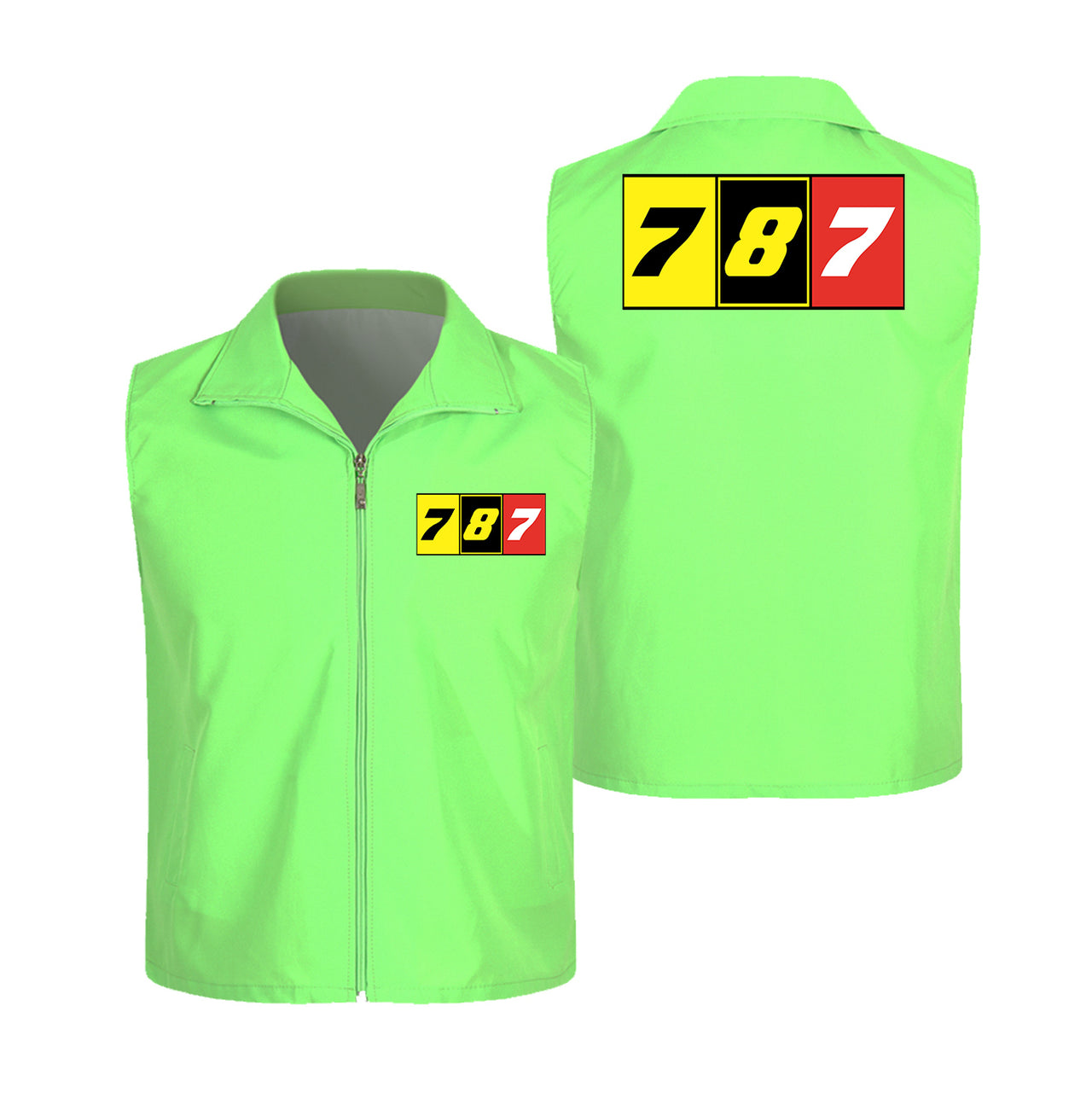 Flat Colourful 787 Designed Thin Style Vests