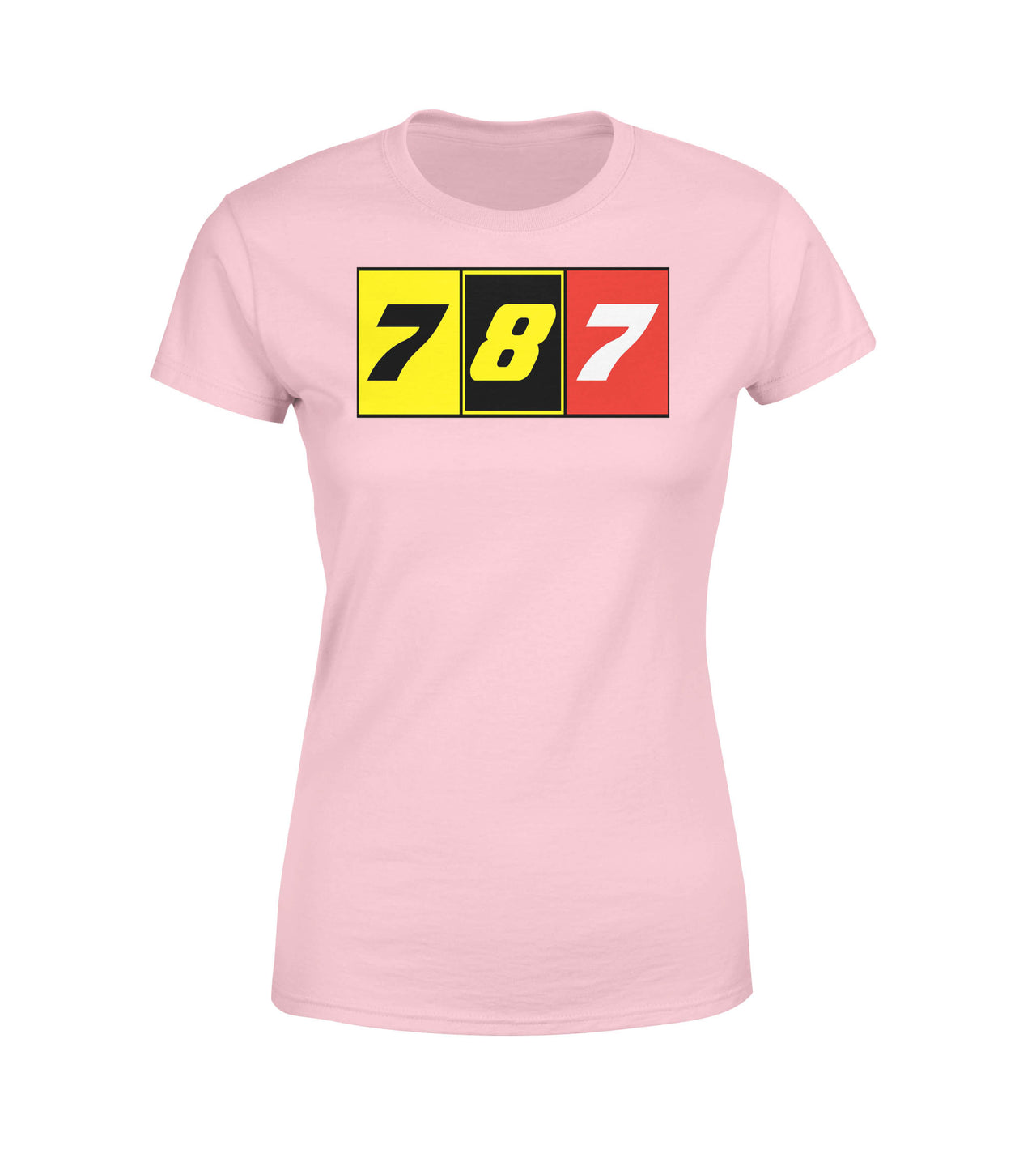 Flat Colourful 787 Designed Women T-Shirts