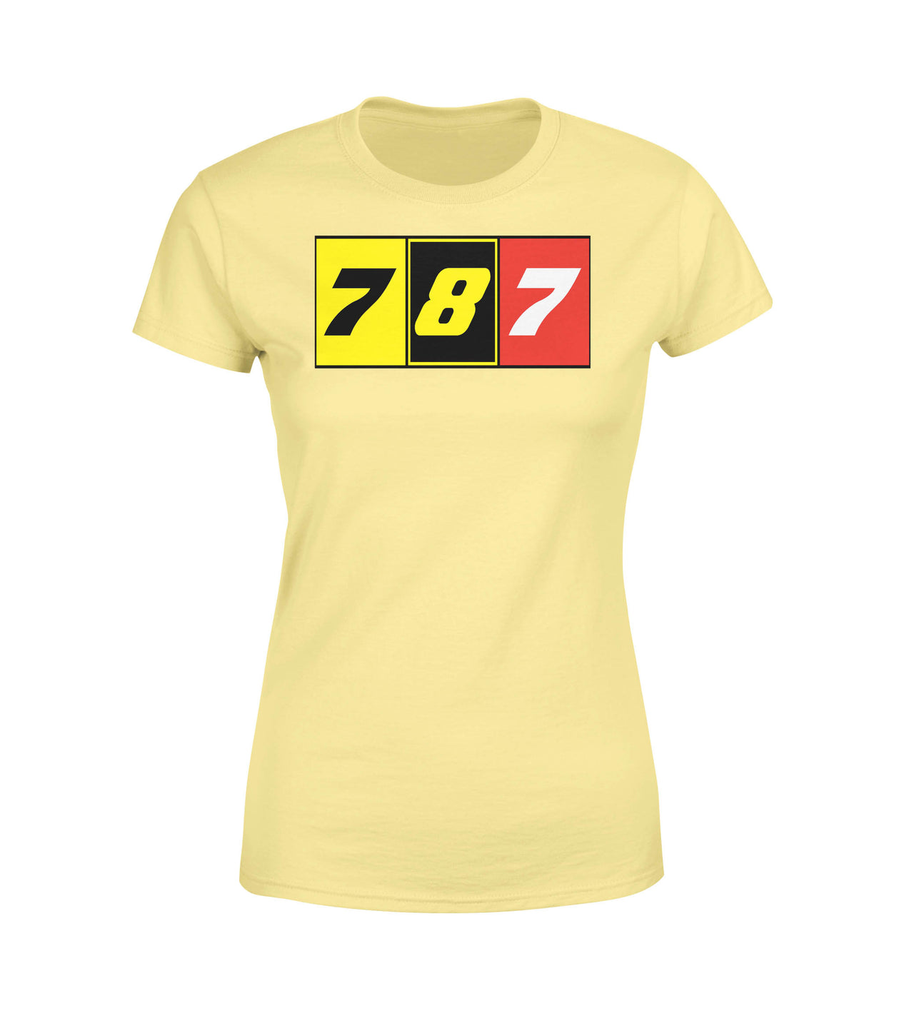 Flat Colourful 787 Designed Women T-Shirts