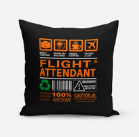 Thumbnail for Flight Attendant Label Above Designed Pillows