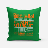 Thumbnail for Flight Attendant Label Above Designed Pillows