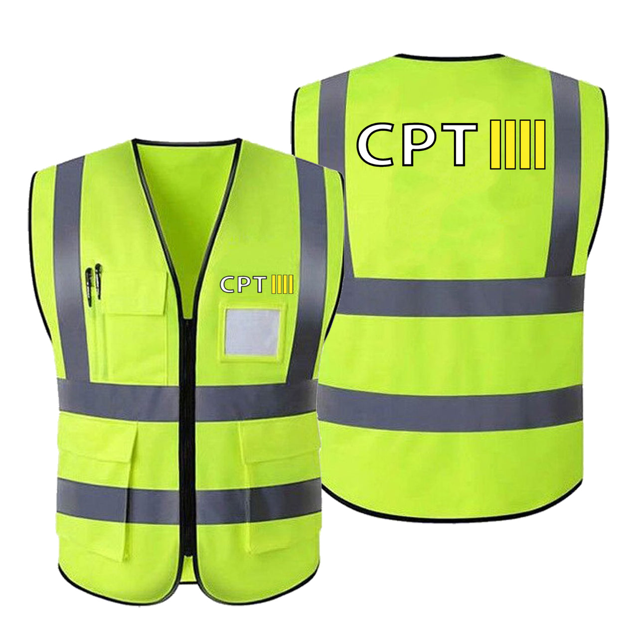 CPT & 4 Lines Designed Reflective Vests