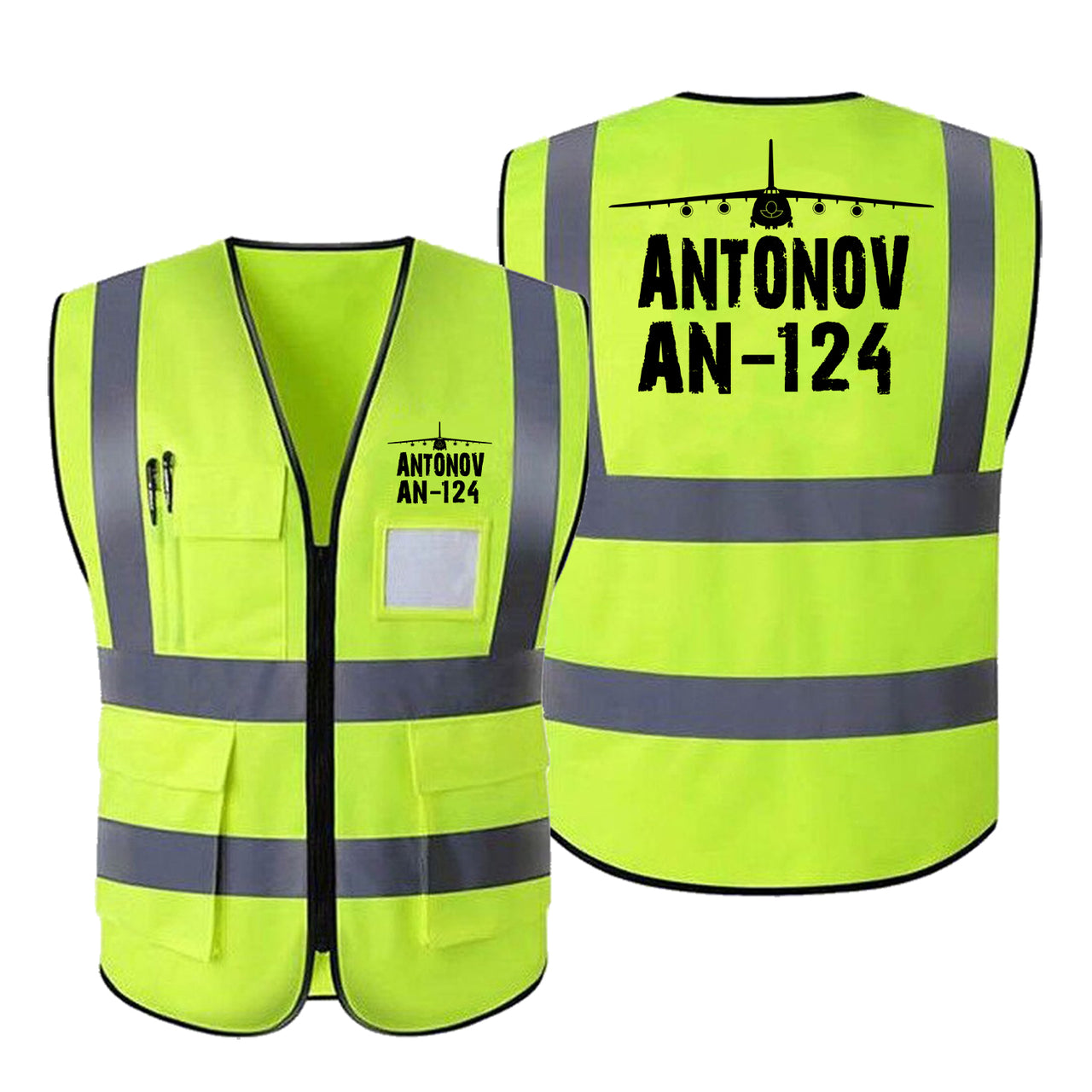 Antonov AN-124 & Plane Designed Reflective Vests