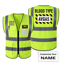 Thumbnail for Blood Type AVGAS Designed Reflective Vests