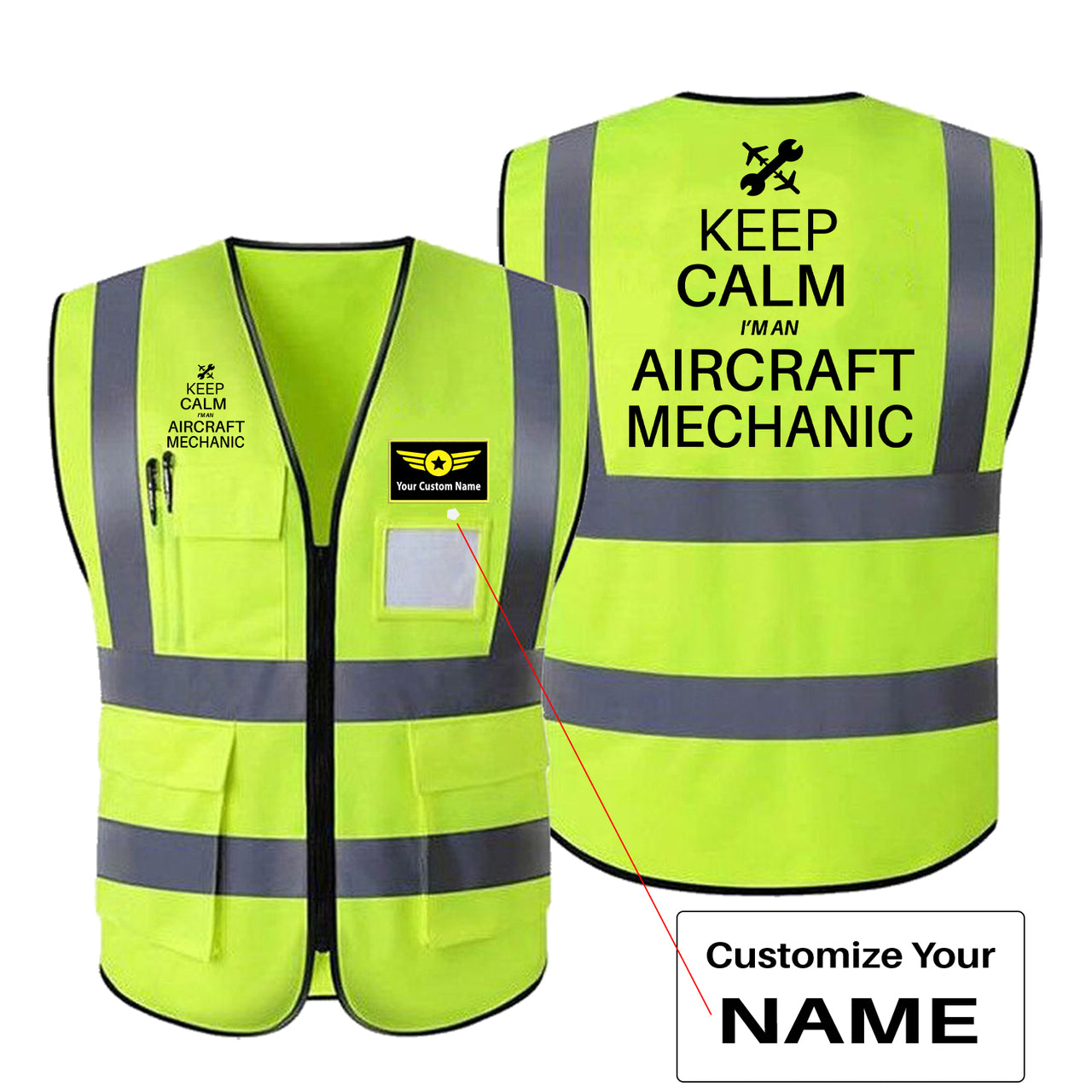 Aircraft Mechanic Designed Reflective Vests