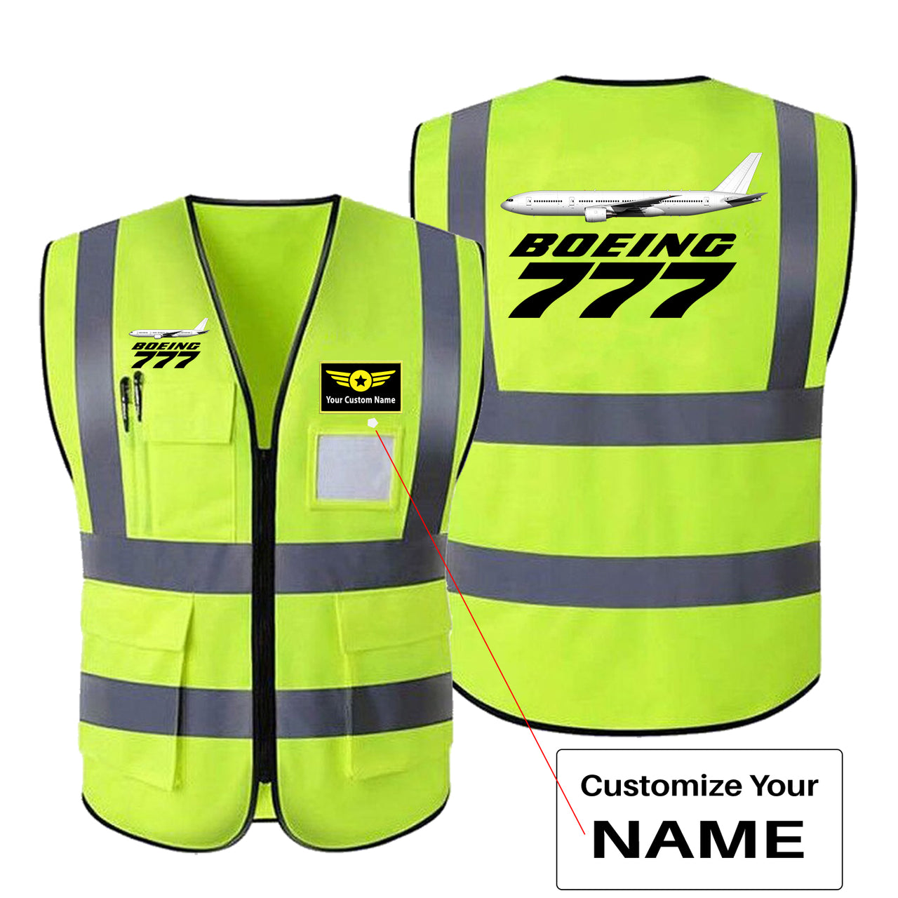 The Boeing 777 Designed Reflective Vests