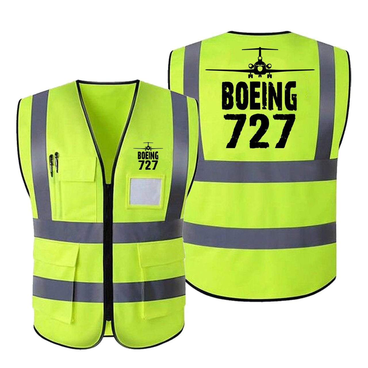 Boeing 727 & Plane Designed Reflective Vests