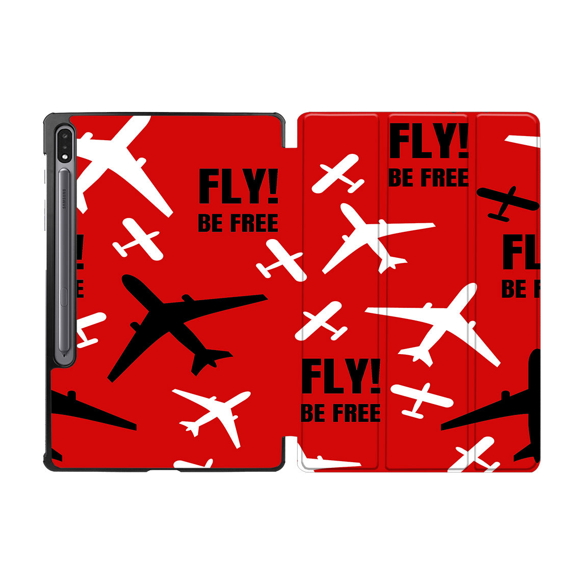 Fly Be Free Red Designed Samsung Tablet Cases