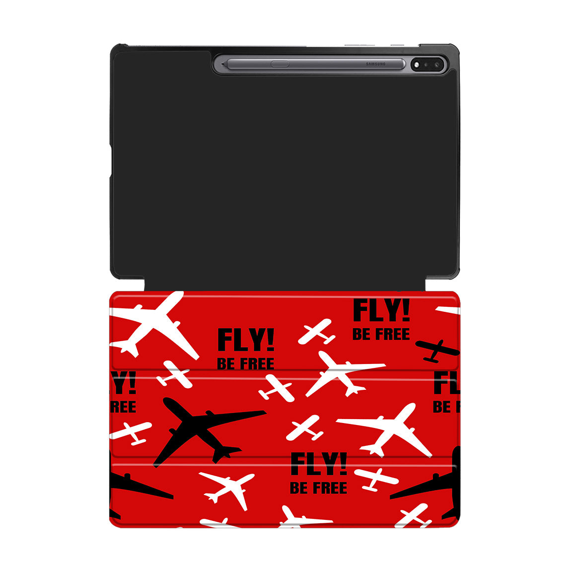 Fly Be Free Red Designed Samsung Tablet Cases