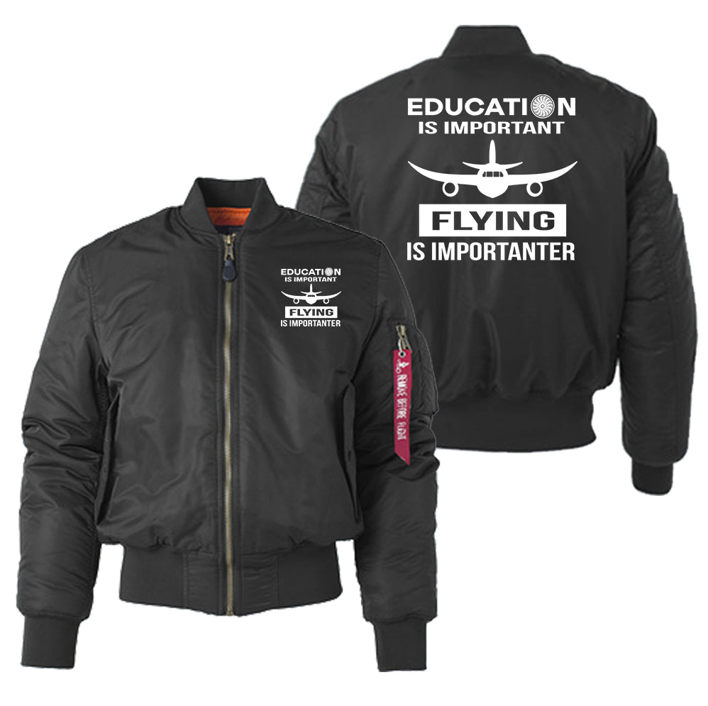 Flying is Importanter Designed "Women" Bomber Jackets