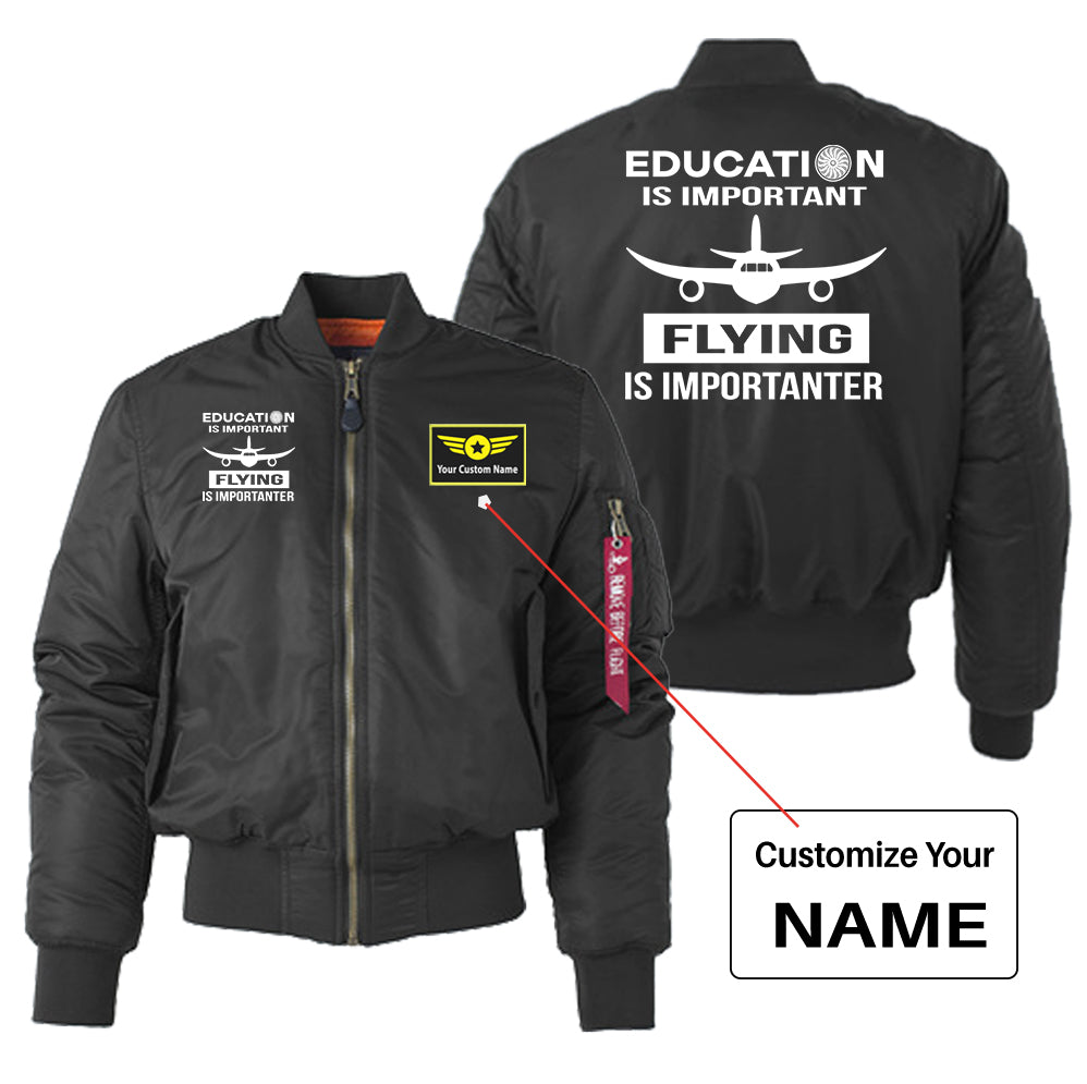 Flying is Importanter Designed "Women" Bomber Jackets