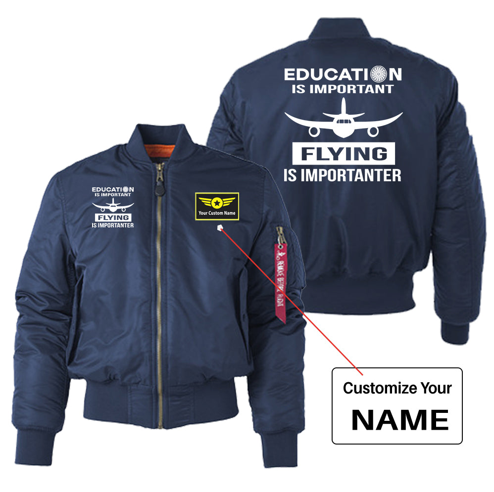 Flying is Importanter Designed "Women" Bomber Jackets