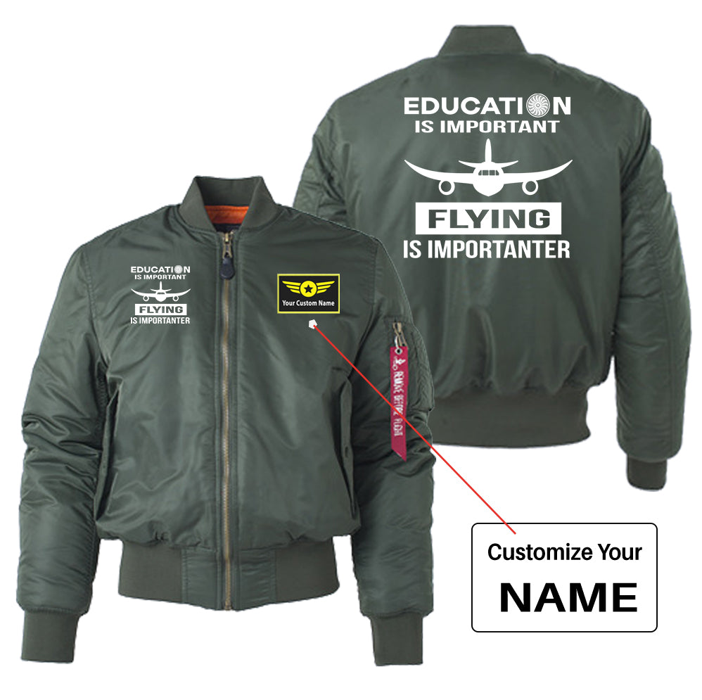 Flying is Importanter Designed "Women" Bomber Jackets