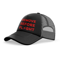 Thumbnail for Remove Before Flight Designed Trucker Caps & Hats