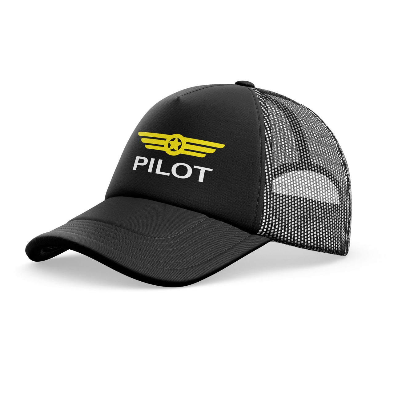 Pilot & Badge Designed Trucker Caps & Hats